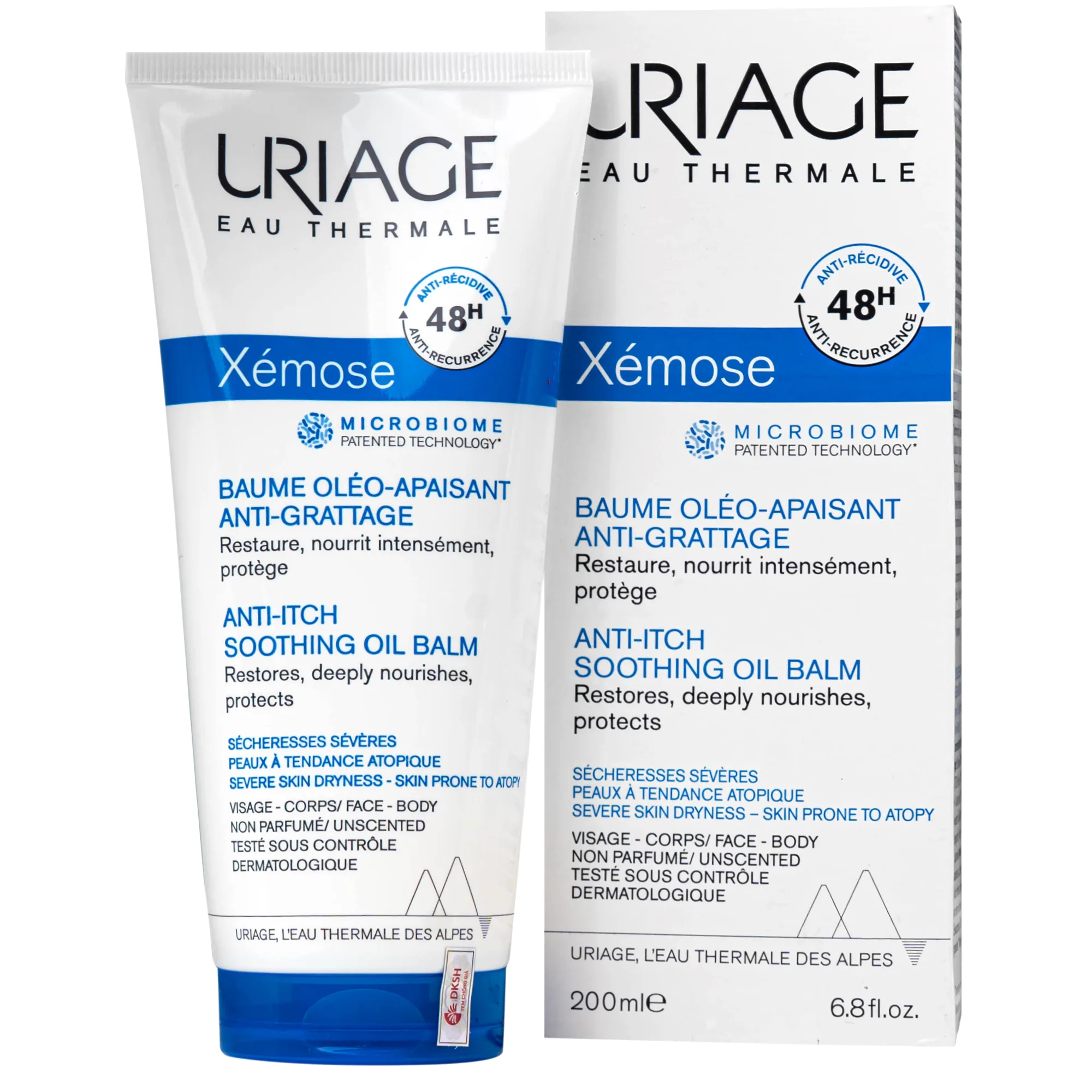 Hình ảnh Kem dưỡng ẩm giảm ngứa, làm dịu da Uriage Xémose Baume Oléo-Apaisant (Hộp 200ml)