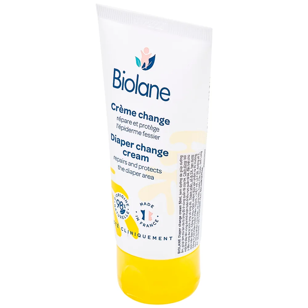 Hình ảnh Kem dưỡng da Biolane Diaper Change Cream dưỡng ẩm, làm dịu da ửng đỏ do hăm tã của bé (50ml)