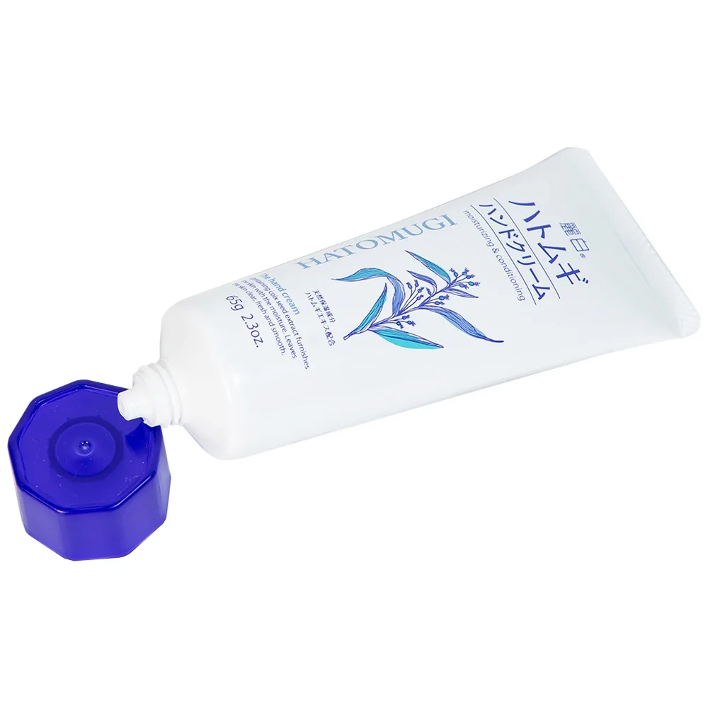 Hình ảnh Kem dưỡng ẩm mềm mịn và chống nhăn da tay Reihaku Hatomugi Hand Cream (65g)