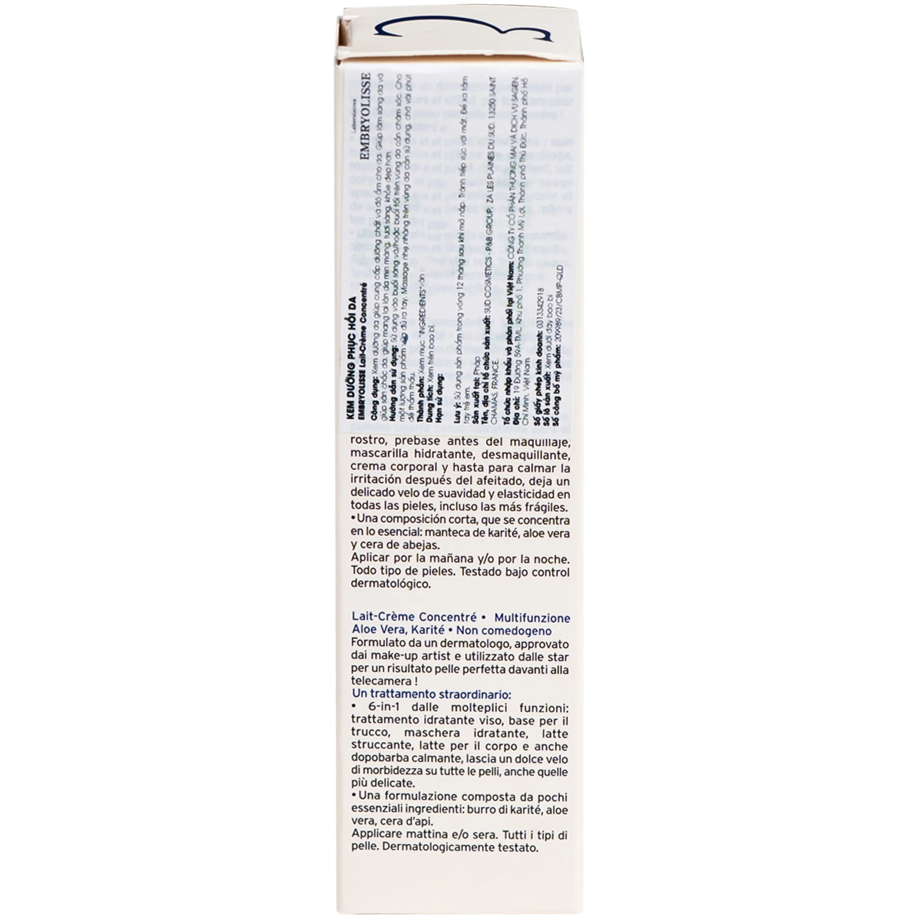 Hình ảnh Kem dưỡng ẩm phục hồi da Embryolisse Lait-Crème Concentré hộp (30ml)