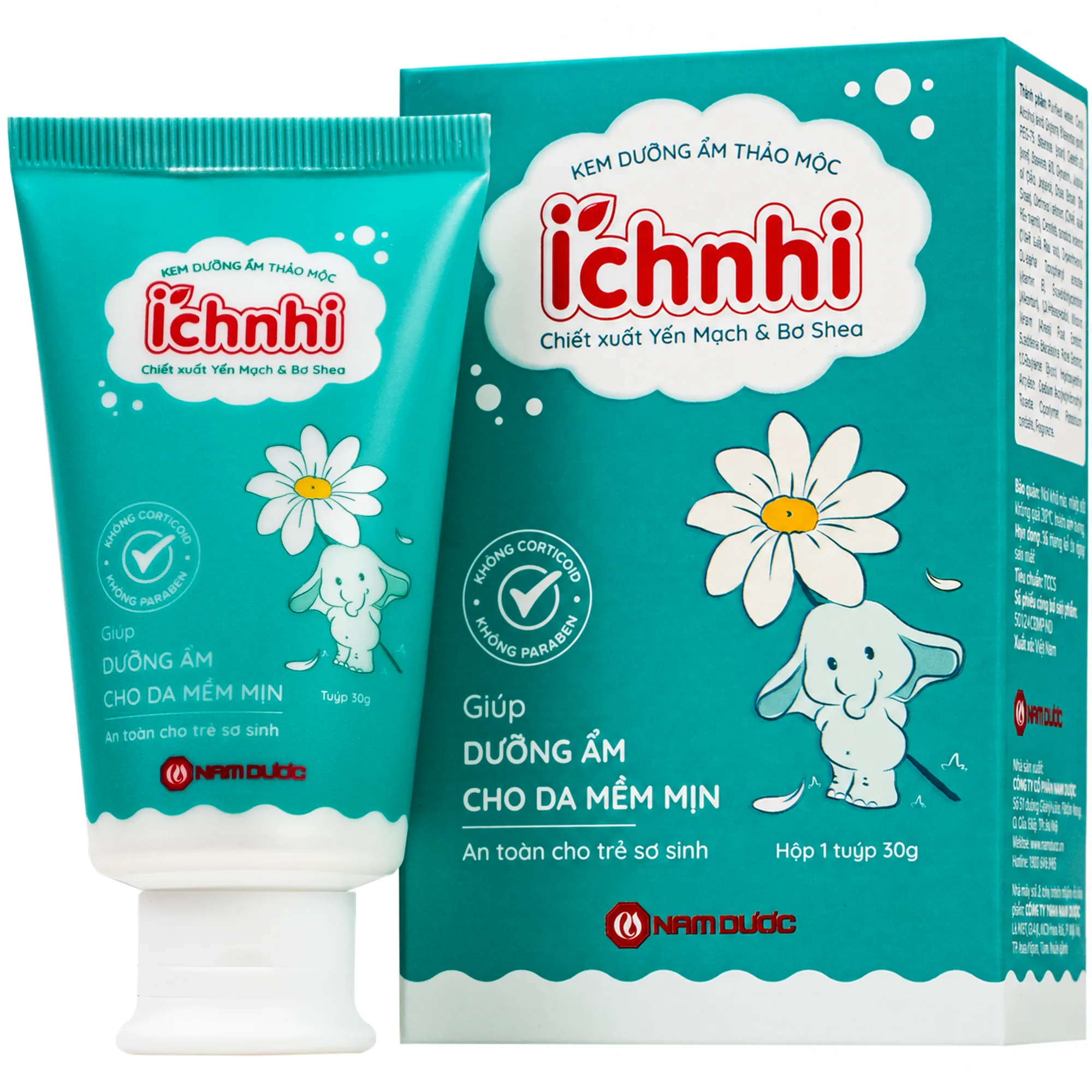 Hình ảnh Kem dưỡng ẩm thảo mộc Ích Nhi giúp dưỡng ẩm, làm mềm mịn da (30g)