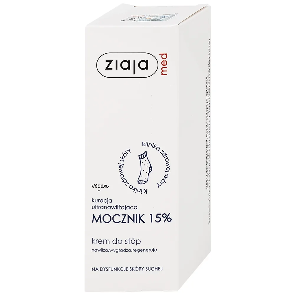 Hình ảnh Kem dưỡng ẩm Ziaja Med 15% Urê mềm da, giảm khô (100ml)