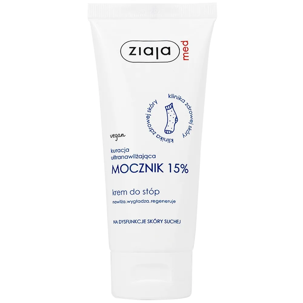 Hình ảnh Kem dưỡng ẩm Ziaja Med 15% Urê mềm da, giảm khô (100ml)