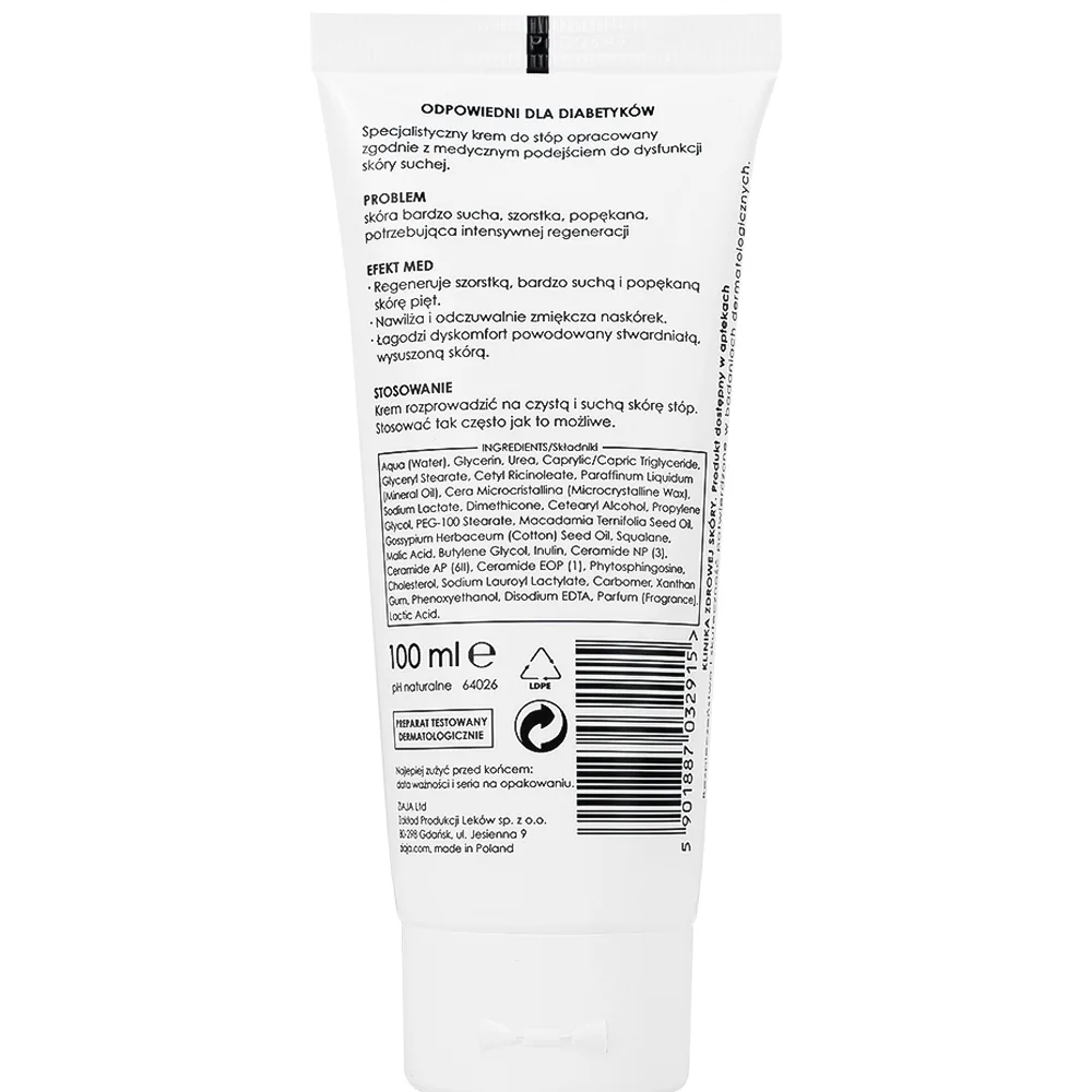 Hình ảnh Kem dưỡng ẩm Ziaja Med 15% Urê mềm da, giảm khô (100ml)