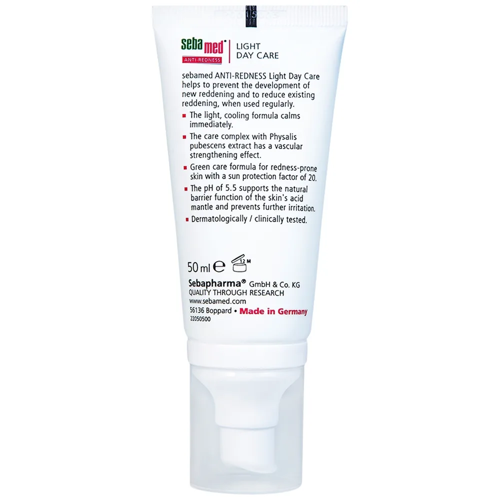 Hình ảnh Kem dưỡng ban ngày Sebamed Anti-Redness Light Day Care dành cho da rất nhạy cảm và dễ bị đỏ (50ml)