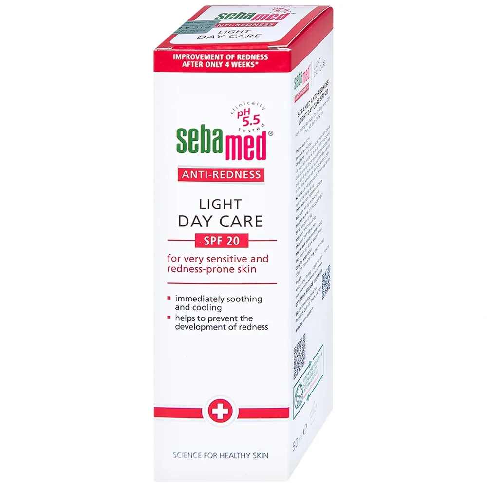 Hình ảnh Kem dưỡng ban ngày Sebamed Anti-Redness Light Day Care dành cho da rất nhạy cảm và dễ bị đỏ (50ml)
