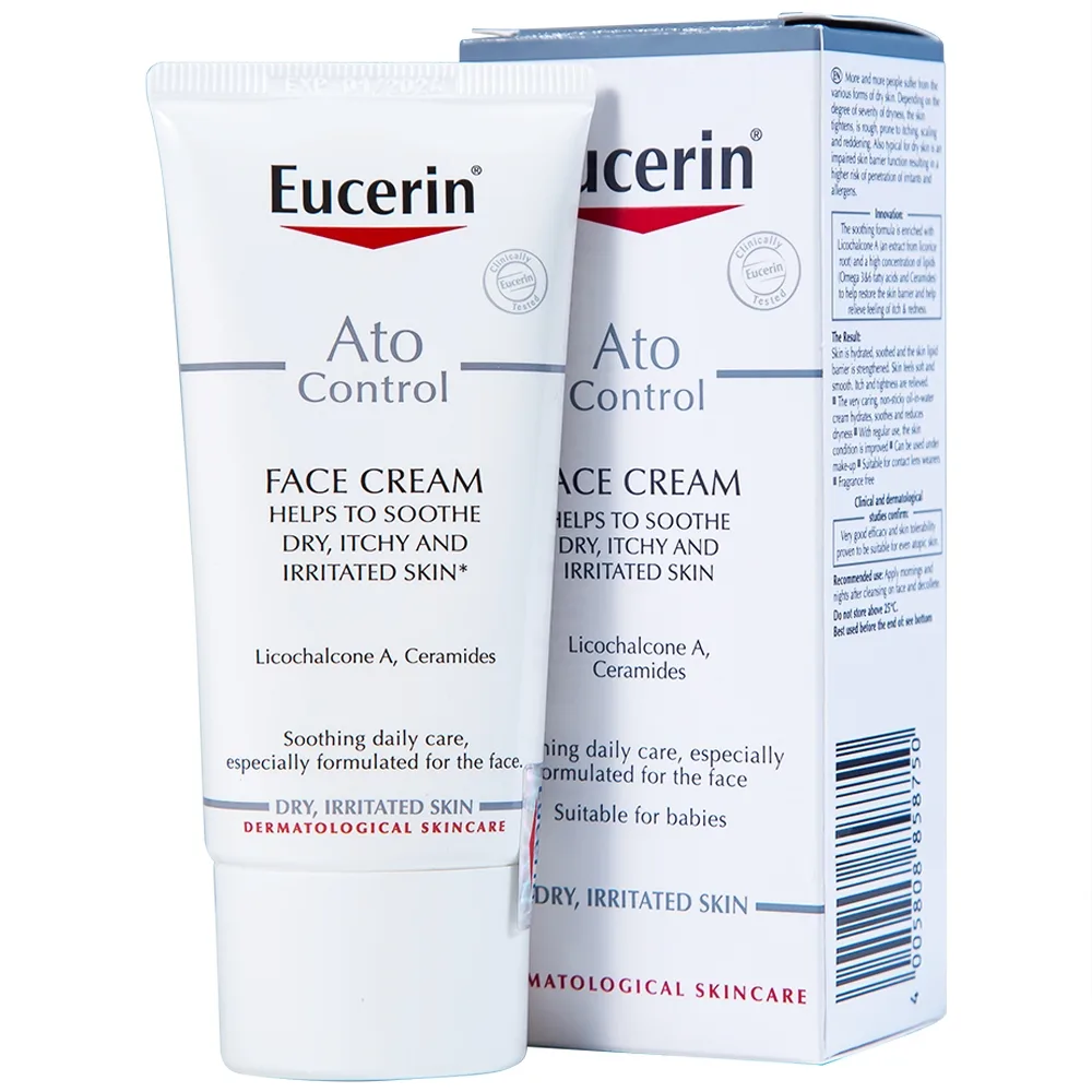 Hình ảnh Kem dưỡng da mặt Eucerin AtoControl Face Cream giảm khô, ngứa và mẩn đỏ (50ml)