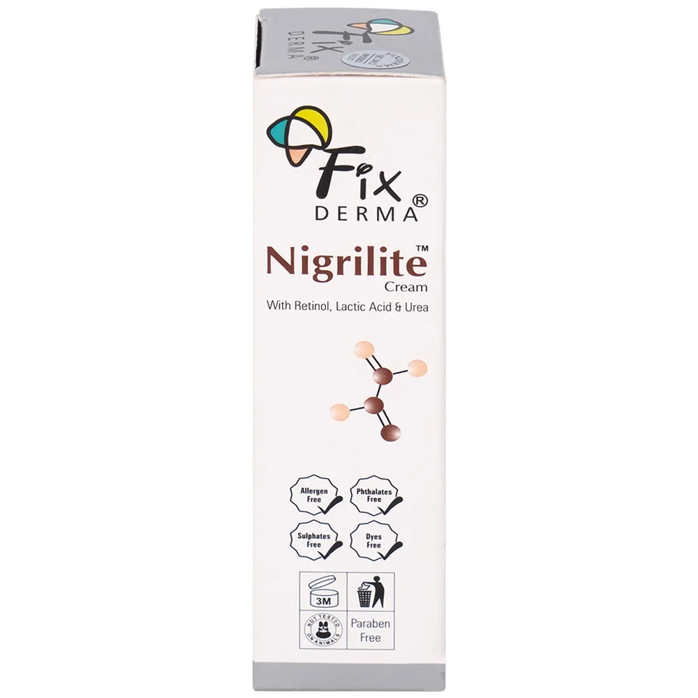 Hình ảnh Kem dưỡng Fixderma Nigrilite Cream làm sạch tế bào da chết, mờ thâm, sáng da sẫm màu (50g)