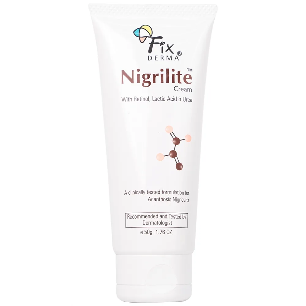 Hình ảnh Kem dưỡng Fixderma Nigrilite Cream làm sạch tế bào da chết, mờ thâm, sáng da sẫm màu (50g)