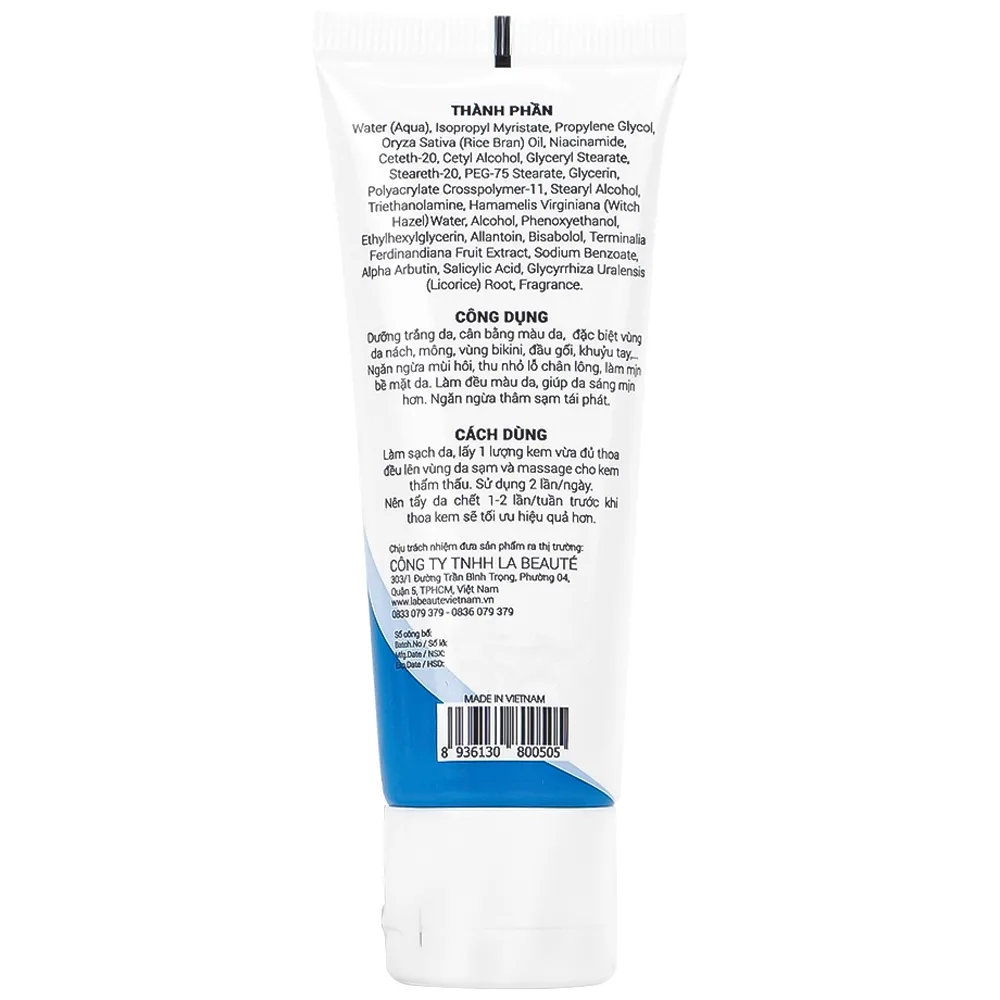 Hình ảnh Kem giảm thâm vùng nách, mông, bikini Neothera Armpit Cream La Beaute 35ml dưỡng trắng da