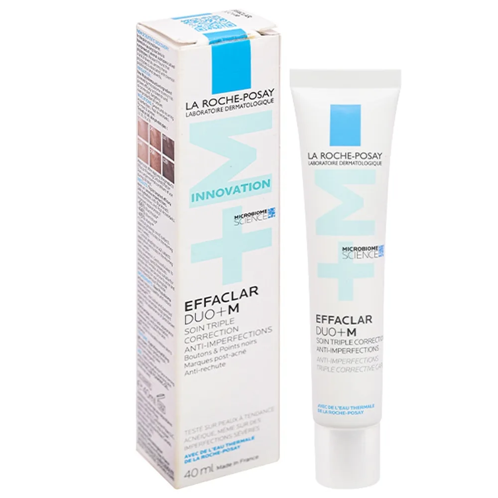 Hình ảnh Kem hỗ trợ điều trị mụn Effaclar Duo+M Laroche posay giảm mụn trong vòng 8 giờ (40ml)