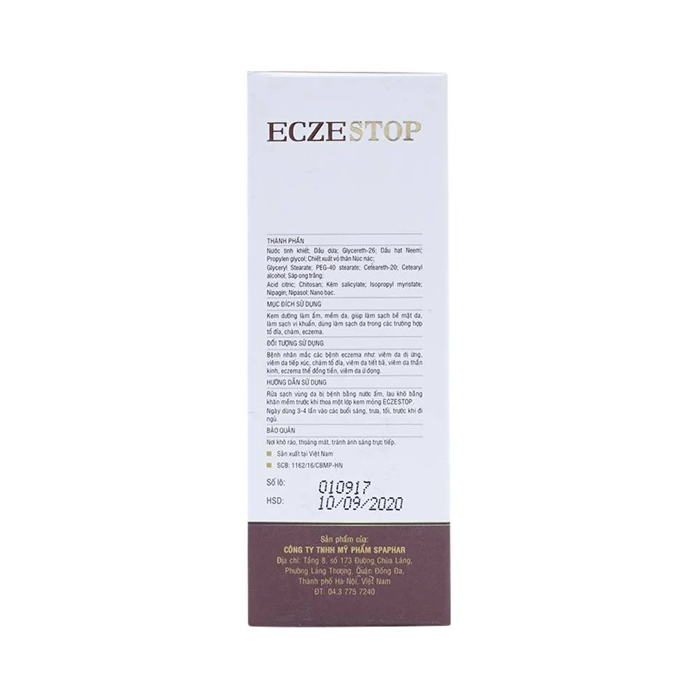 Hình ảnh Kem Ecze Stop hỗ trợ giảm ngứa, giảm dị ứng, giảm viêm sát khuẩn (35g)