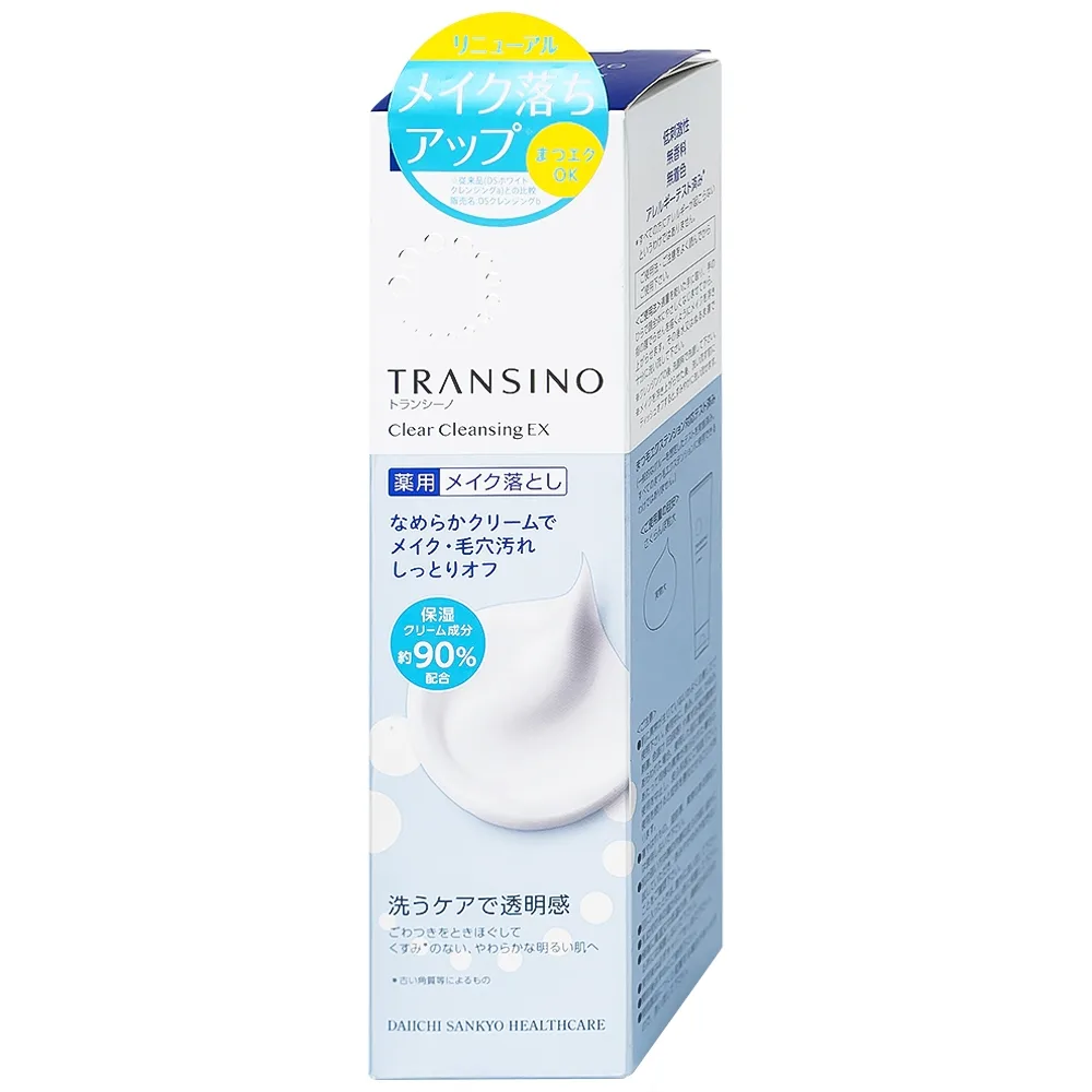 Hình ảnh Kem tẩy trang Transino Clear Cleansing Ex giúp loại bỏ lớp trang điểm, bụi bẩn lỗ chân lông và dầu thừa (110g)