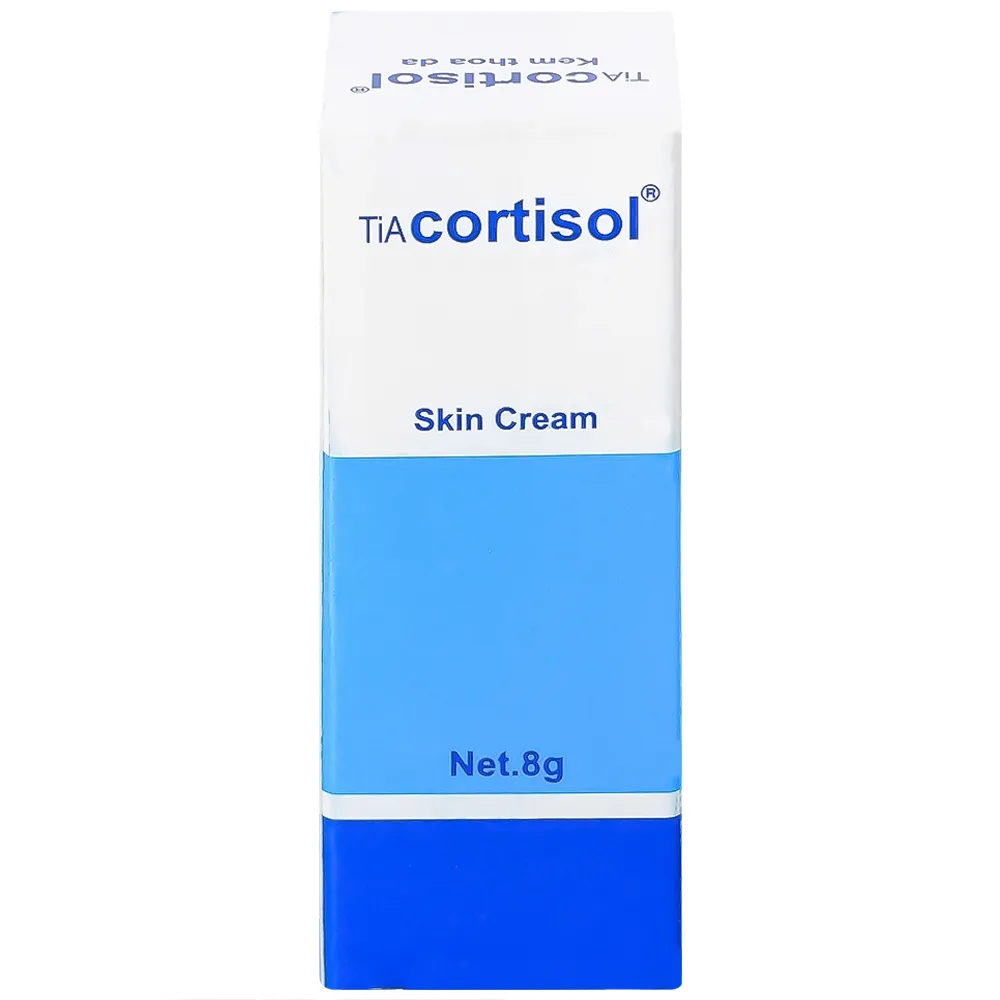 Hình ảnh Kem thoa da Tiacortisol dưỡng ẩm, làm mềm dịu vùng da bị khô, nhờn (8g)