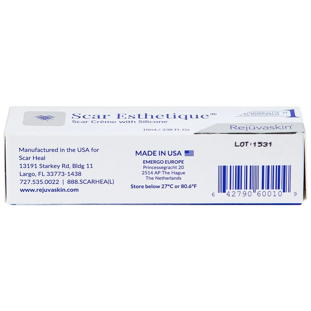 Hình ảnh Kem Rejuvaskin Scar Esthetique làm mờ sẹo, mờ vết thâm trên da (10ml)