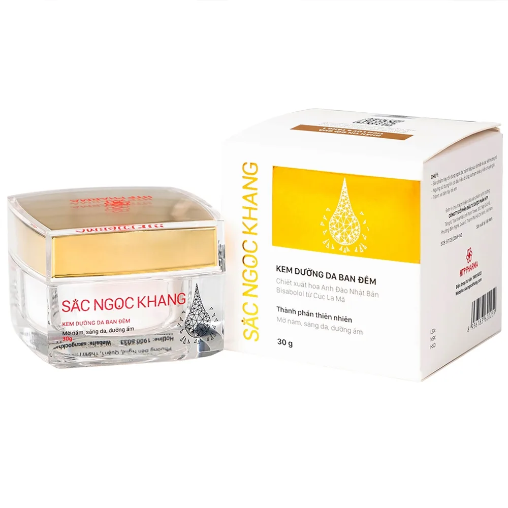 Hình ảnh Kem dưỡng da ban đêm Sắc Ngọc Khang 30g làm mờ các vết nám, sạm, tàn nhang