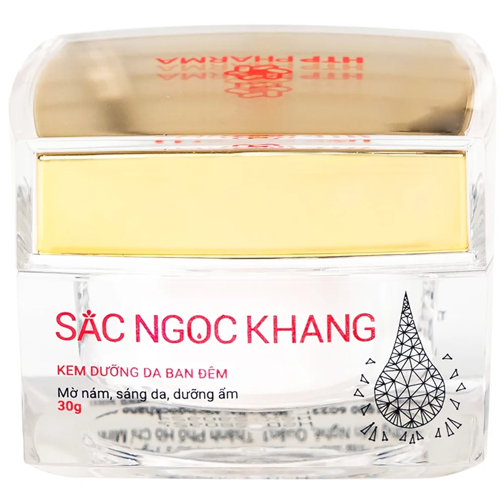 Hình ảnh Kem dưỡng da ban đêm Sắc Ngọc Khang 30g làm mờ các vết nám, sạm, tàn nhang