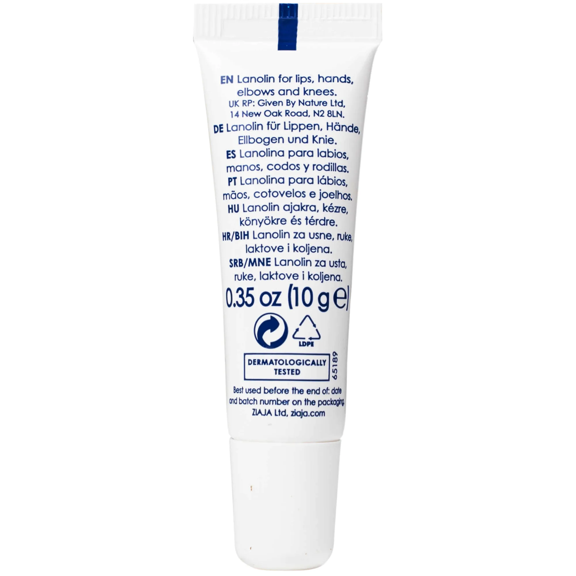 Hình ảnh Kem Ziaja Lanolina Kosmetyczna dưỡng ẩm sâu, làm mềm (10g)