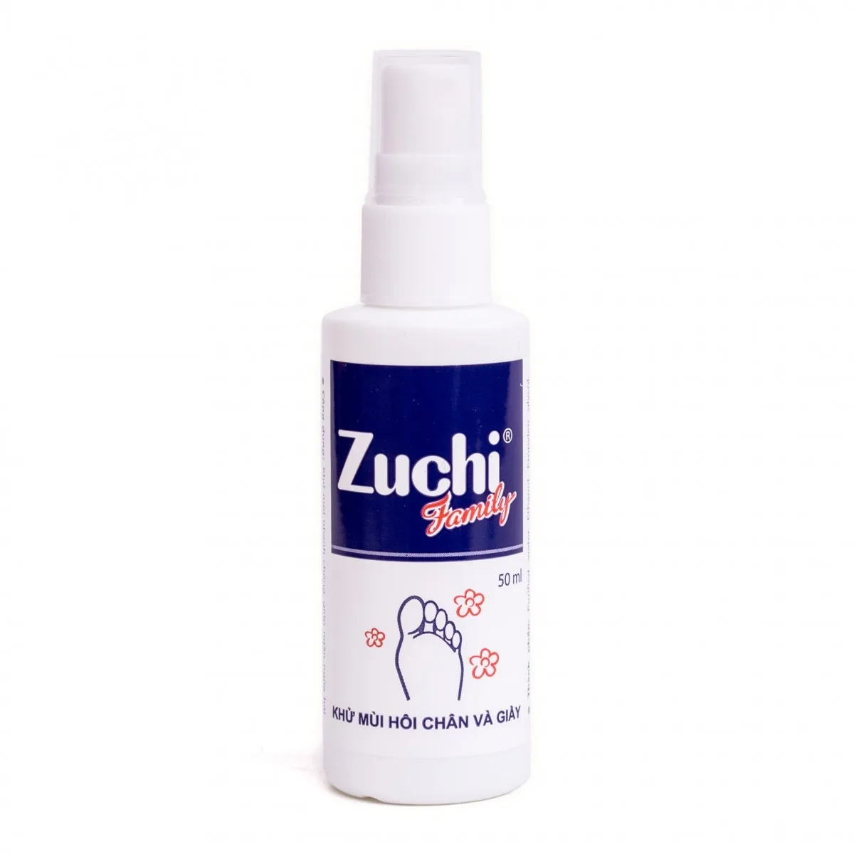 Hình ảnh Chai xịt Zuchi Family Hoa Linh khử mùi hôi chân và giày (50ml)