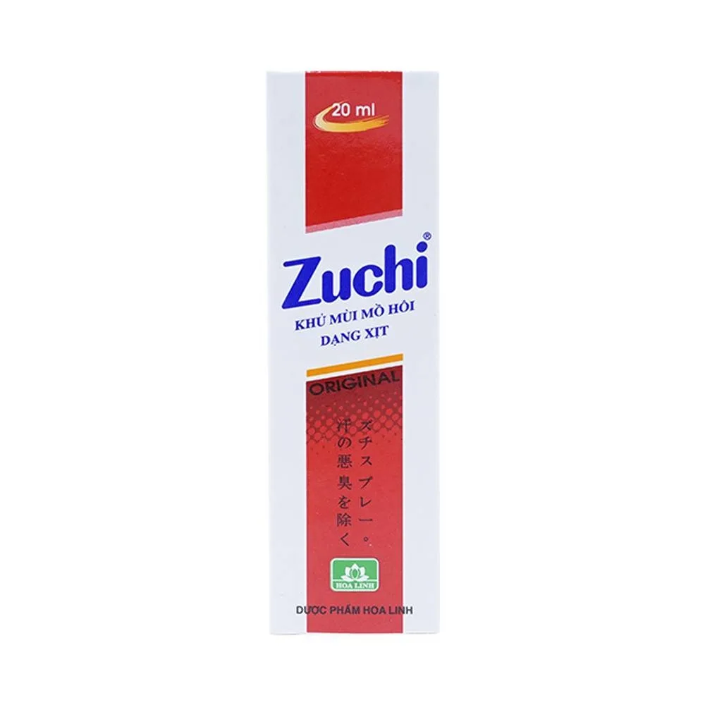 Hình ảnh Chai xịt Zuchi Hoa Linh khử mùi hôi cơ thể (20ml)