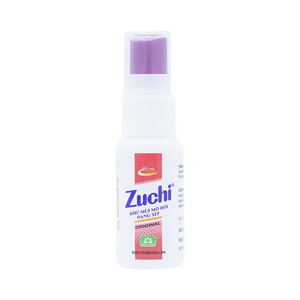 Hình ảnh Chai xịt Zuchi Hoa Linh khử mùi hôi cơ thể (20ml)
