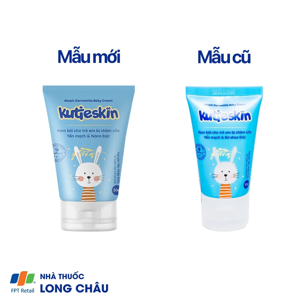 Hình ảnh Kem bôi cho trẻ em bị chàm sữa Kutieskin giảm ngứa, kháng viêm, cải thiện bong tróc da (30g)