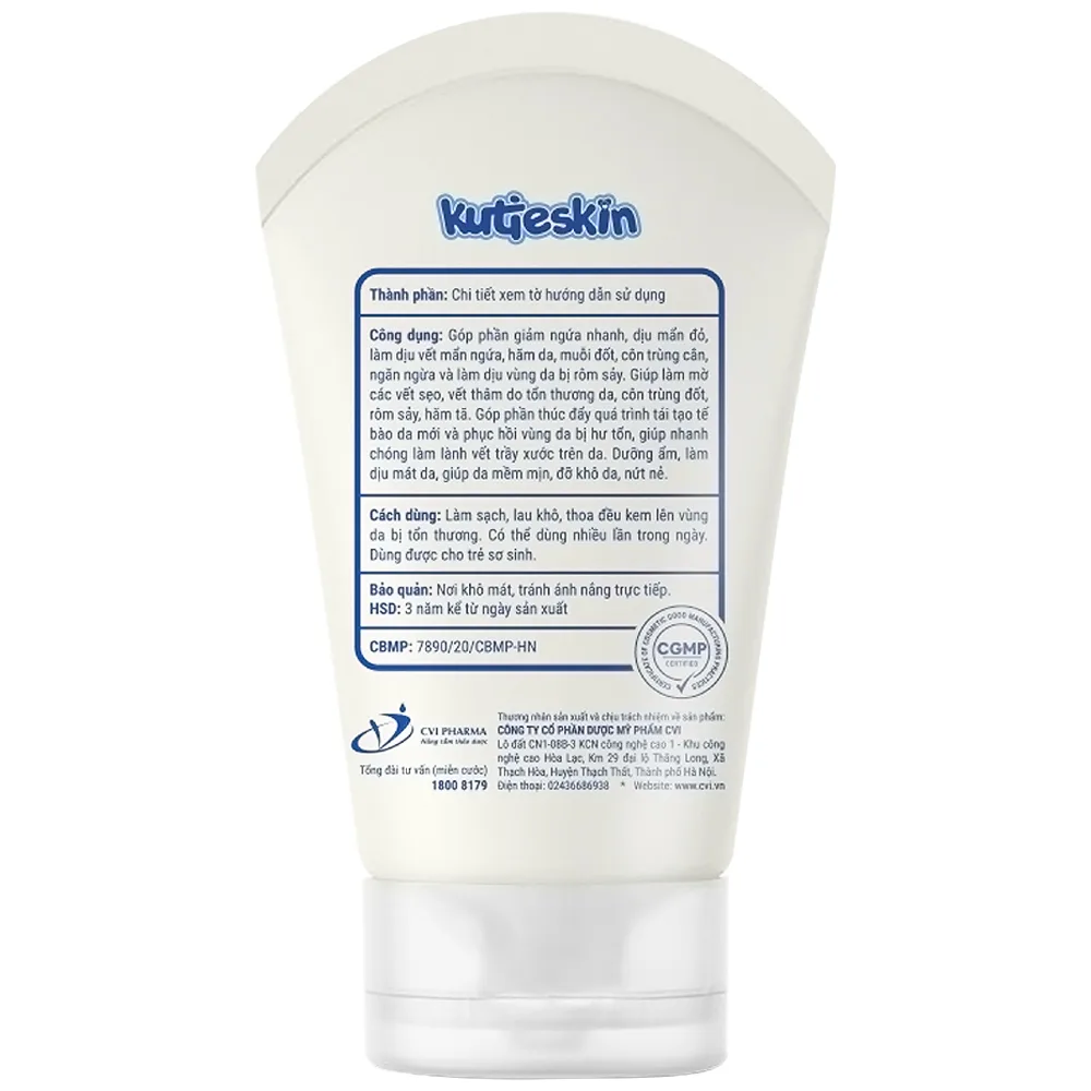Hình ảnh Kem bôi dịu da cho bé Kutieskin giảm mẩn ngứa, ngừa thâm sẹo (30g)