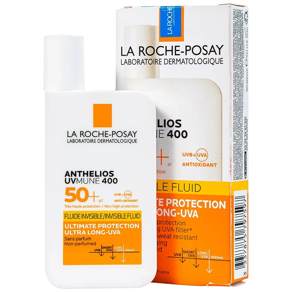 Hình ảnh Sữa chống nắng lâu trôi La Roche-Posay Laboratoire Dermatologiue Anthelios Uvmune 400 Invisible Fuild (50ml)