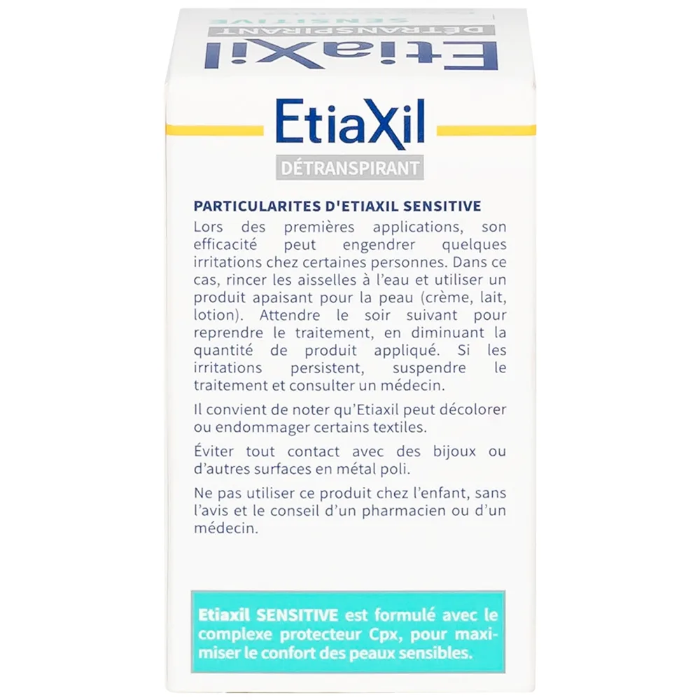Hình ảnh Lăn khử mùi EtiaXil Detranspirant Aisselles Peaux Sensibles chống mùi đặc trị dành cho da nhạy cảm (15ml)
