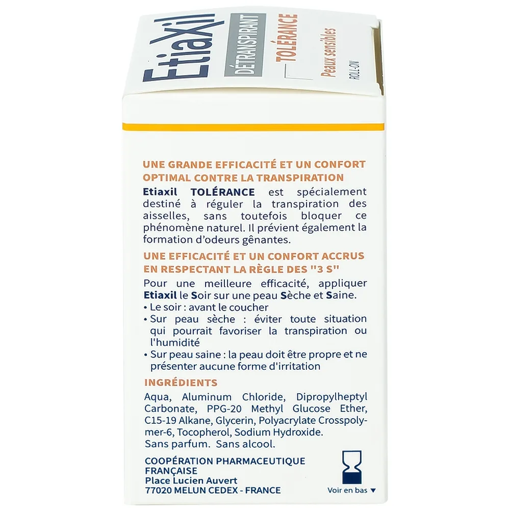 Hình ảnh Lăn khử mùi EtiaXil Détranspirant Tolérance Transpiration excessive 15ml đặc trị dành cho da siêu nhạy cảm