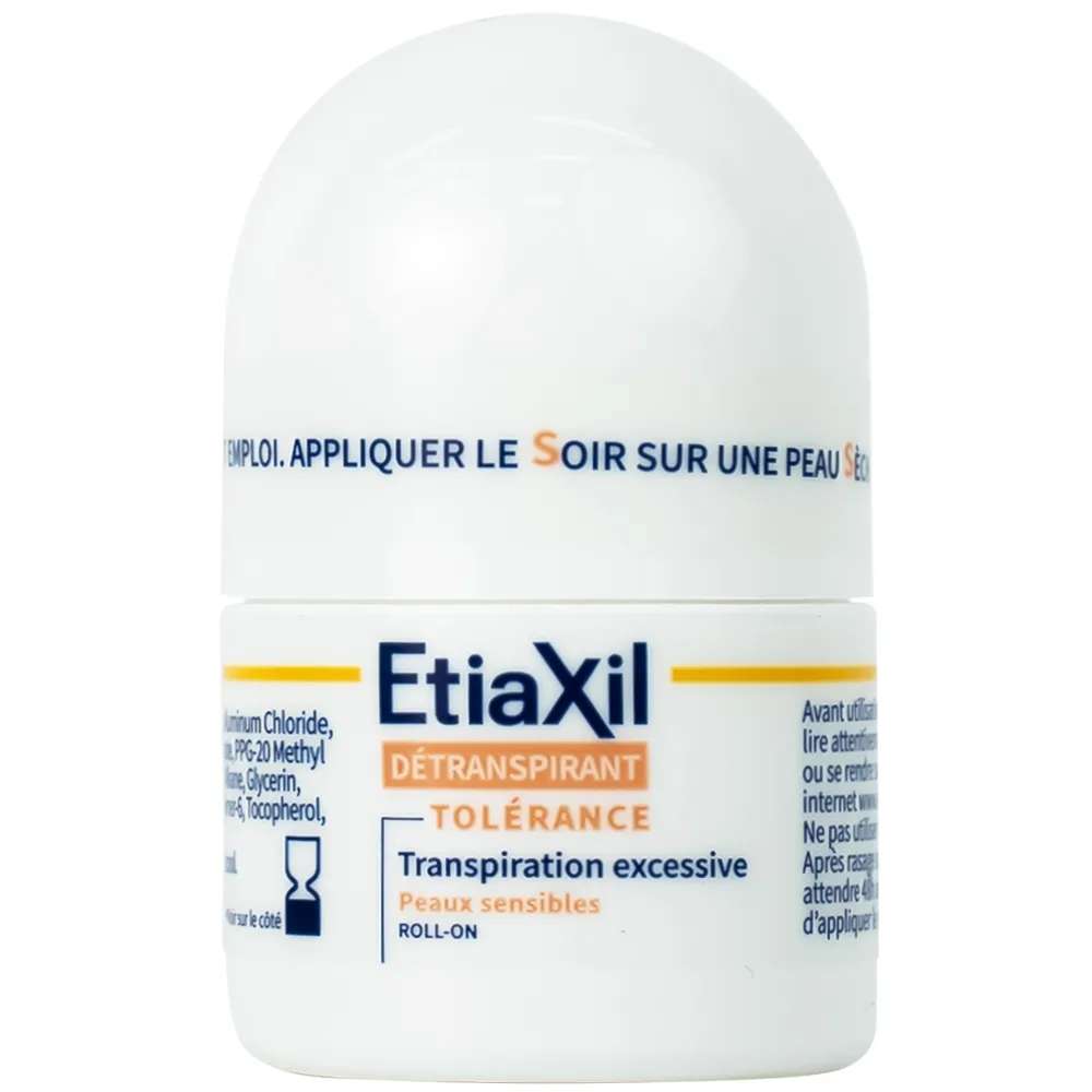 Hình ảnh Lăn khử mùi EtiaXil Détranspirant Tolérance Transpiration excessive 15ml đặc trị dành cho da siêu nhạy cảm