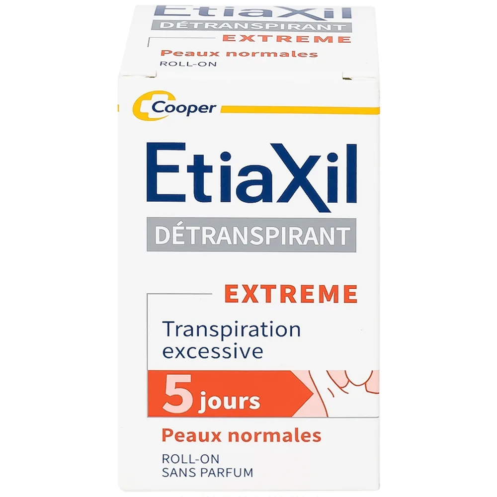 Hình ảnh Lăn khử mùi EtiaXil Detranspirant Aisselles Peaux Normales đặc trị khử mùi hôi cho vùng da dưới cánh tay (15ml)