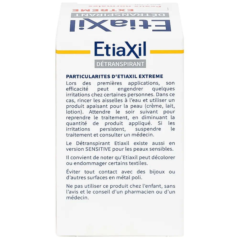 Hình ảnh Lăn khử mùi EtiaXil Detranspirant Aisselles Peaux Normales đặc trị khử mùi hôi cho vùng da dưới cánh tay (15ml)