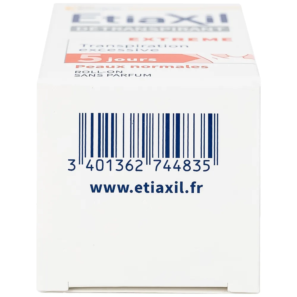 Hình ảnh Lăn khử mùi EtiaXil Detranspirant Aisselles Peaux Normales đặc trị khử mùi hôi cho vùng da dưới cánh tay (15ml)