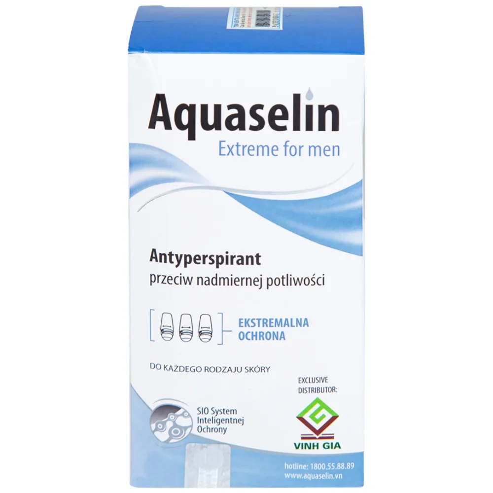 Hình ảnh Lăn khử mùi Aquaselin Extreme For Men dùng cho vùng nách dành cho nam giới, giảm mồ hôi (50ml)