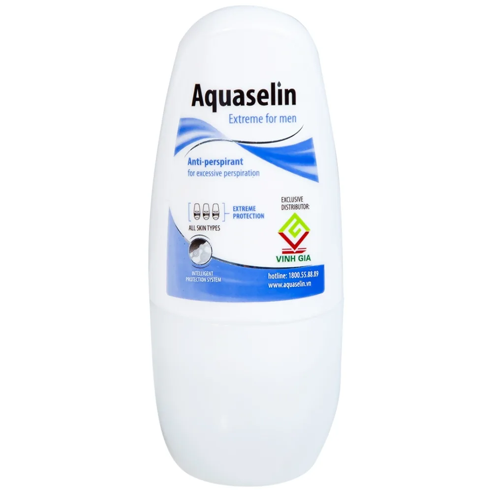 Hình ảnh Lăn khử mùi Aquaselin Extreme For Men dùng cho vùng nách dành cho nam giới, giảm mồ hôi (50ml)