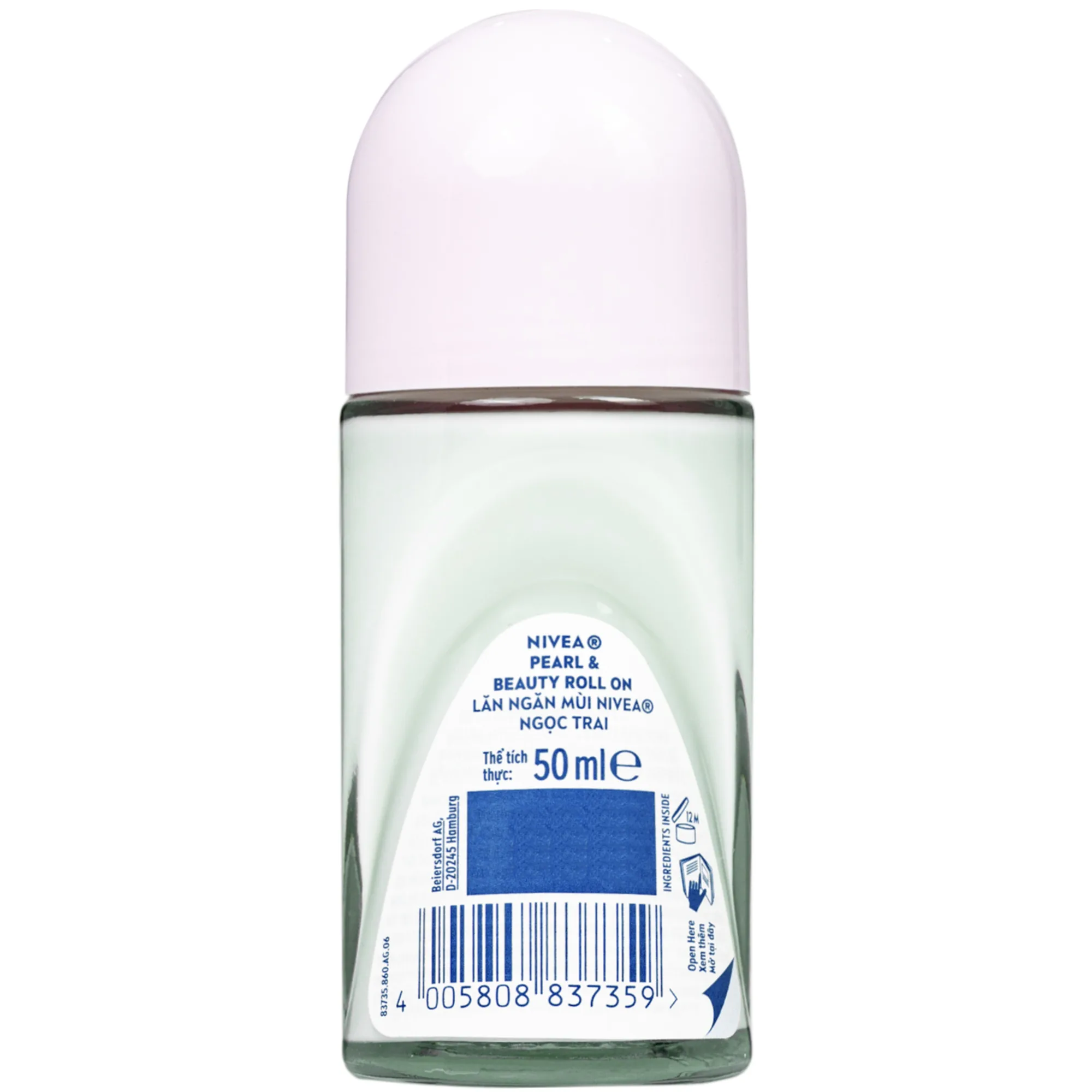 Hình ảnh Lăn ngăn mùi Nivea Pearl Beauty giảm tiết mồ hôi và hiệu quả đến 48 giờ (50ml)