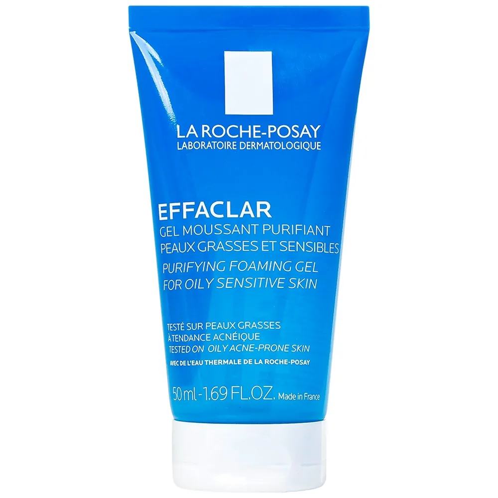 Hình ảnh Gel rửa mặt tạo bọt La Roche-Posay Effaclar Purifying Foaming Gel For Oily Sensitive Skin cho da dầu nhạy cảm (50ml)