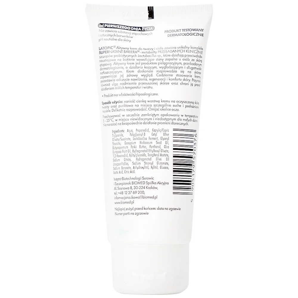 Hình ảnh Kem dưỡng ẩm Latopic Face And Body Cream làm dịu ngứa da dị ứng, kích ứng da, giảm thô ráp da (75ml)
