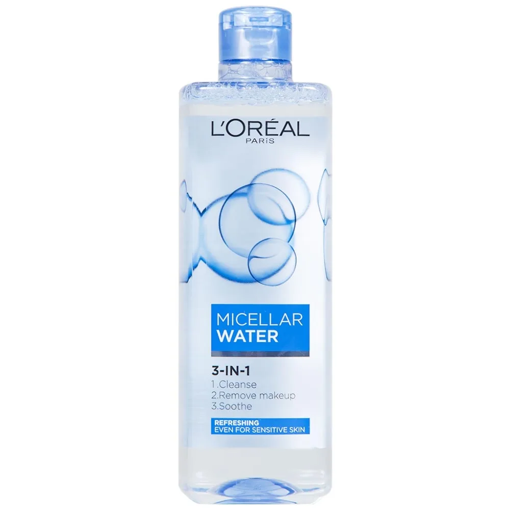 Hình ảnh Nước tẩy trang L'Oreal Micellar Water 3-in-1 Refreshing dành cho da nhạy cảm (400ml)