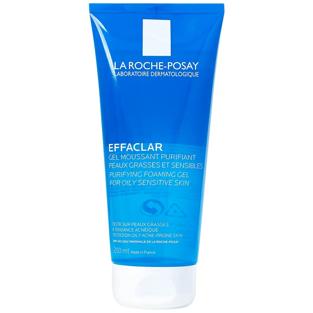 Hình ảnh Gel rửa mặt tạo bọt La Roche-Posay Effaclar Purifying Foaming Gel For Oily Sensitive Skin cho da dầu nhạy cảm (200ml)