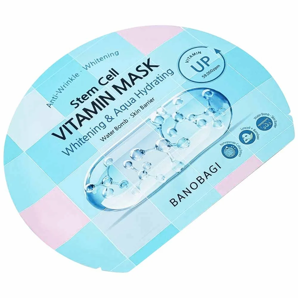 Hình ảnh Mặt nạ Banobagi Stem Cell Vitamin Mask Whitening & Aqua Hydrating cấp ẩm cho da, sáng màu da (30g)