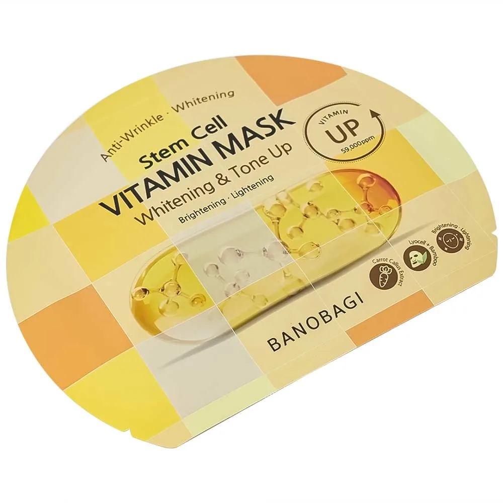 Hình ảnh Mặt nạ Banobagi stem cell vitamin mask whitening & tone up hỗ trợ cấp ẩm, dưỡng sáng da và nâng tông (30g)