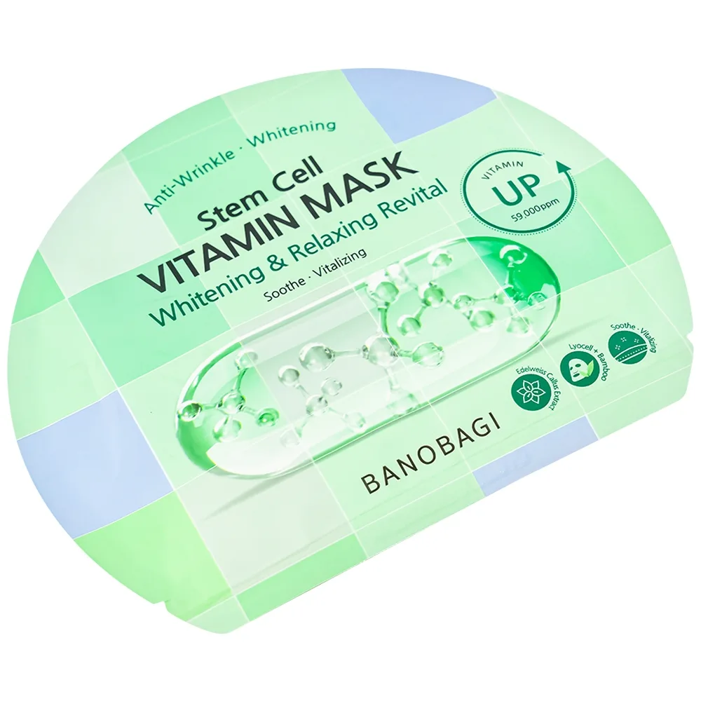 Hình ảnh Mặt nạ Banobagi stem cell vitamin mask whitening & relaxing revital làm dịu và giảm viêm da (30g)