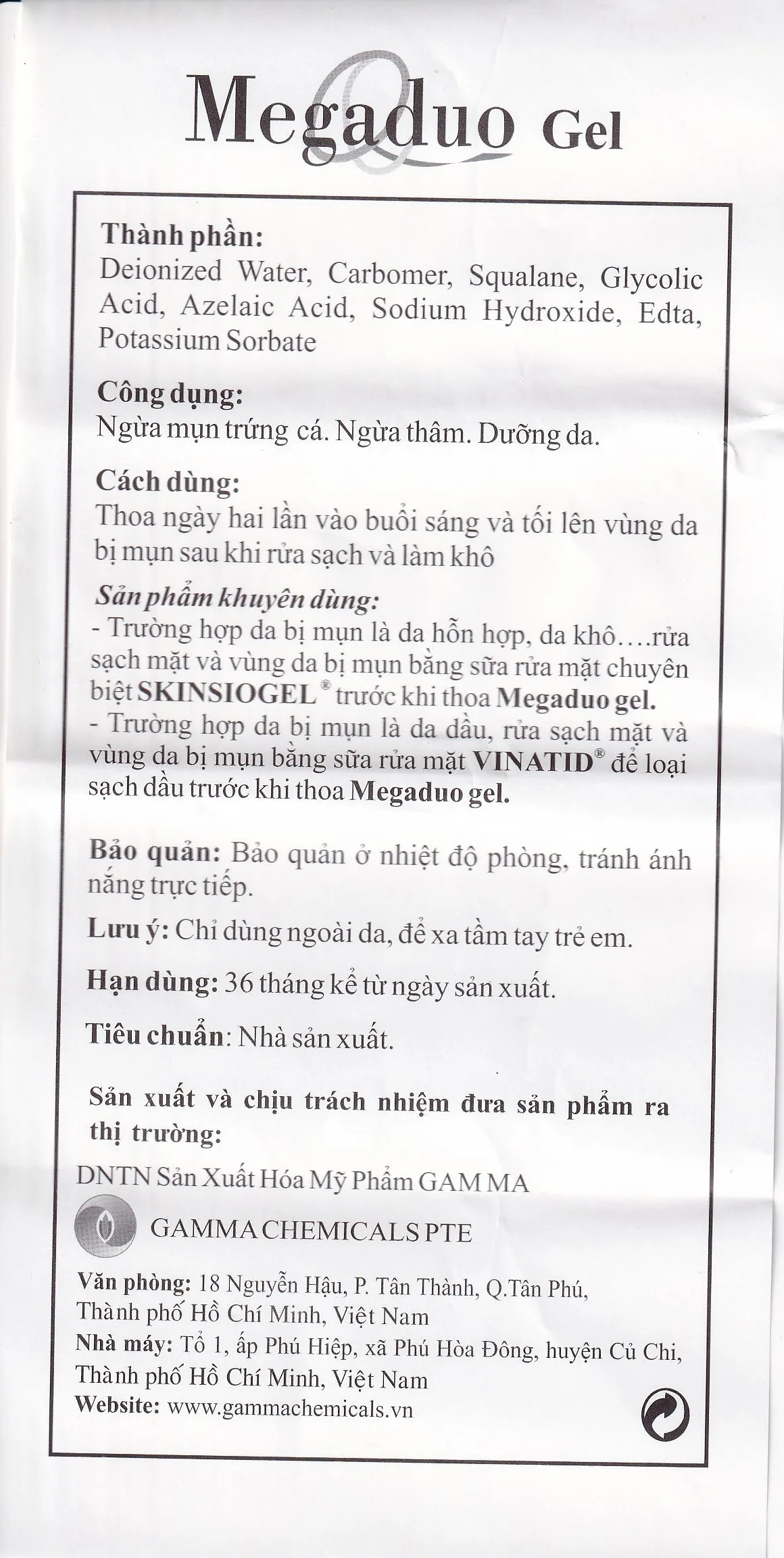 Hình ảnh Gel Megaduo hỗ trợ ngừa mụn trứng cá, ngừa thâm, dưỡng da (15g)