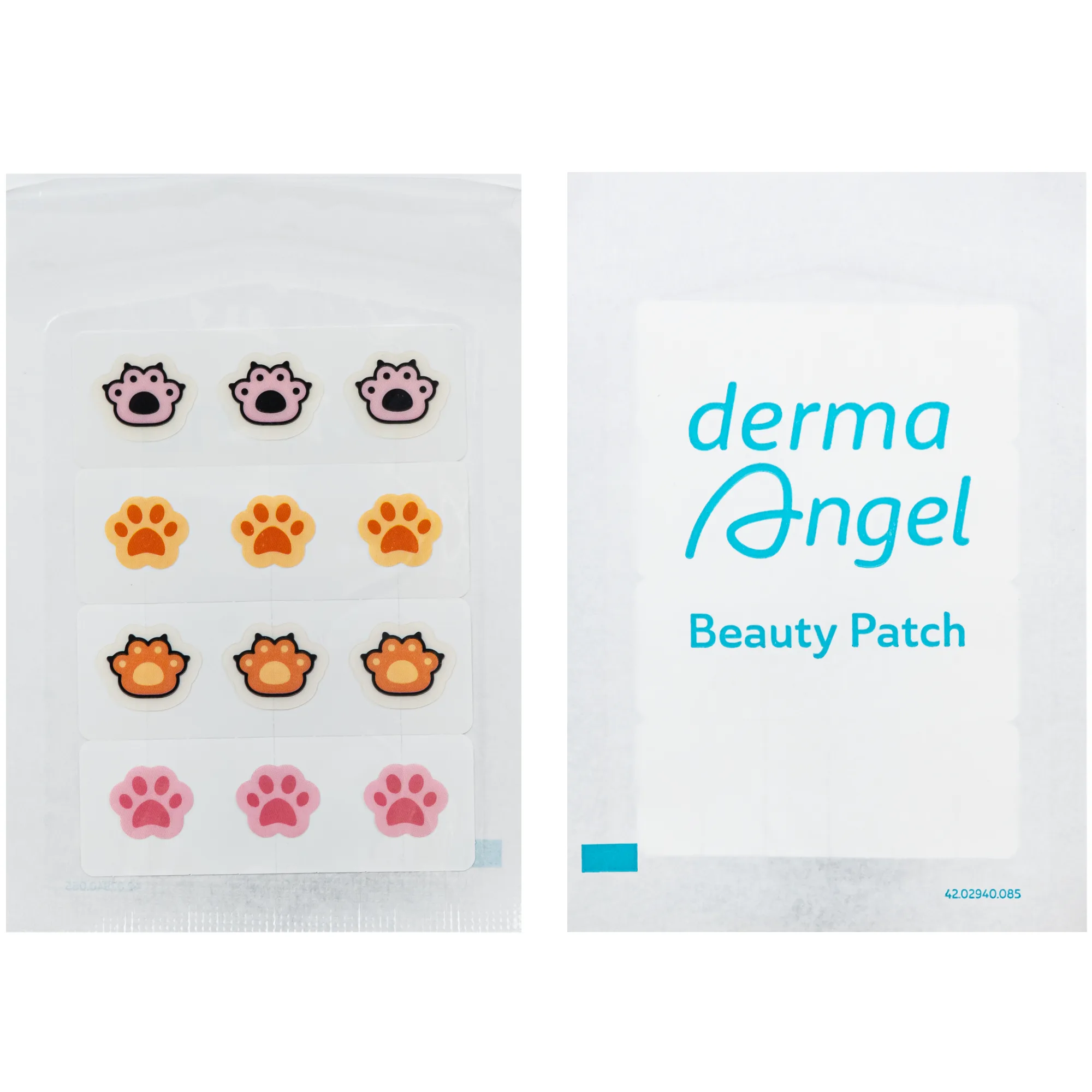 Hình ảnh Miếng Dán Mụn Derma Angel Acne Beauty Patch Cute Paws 12+3 Miếng