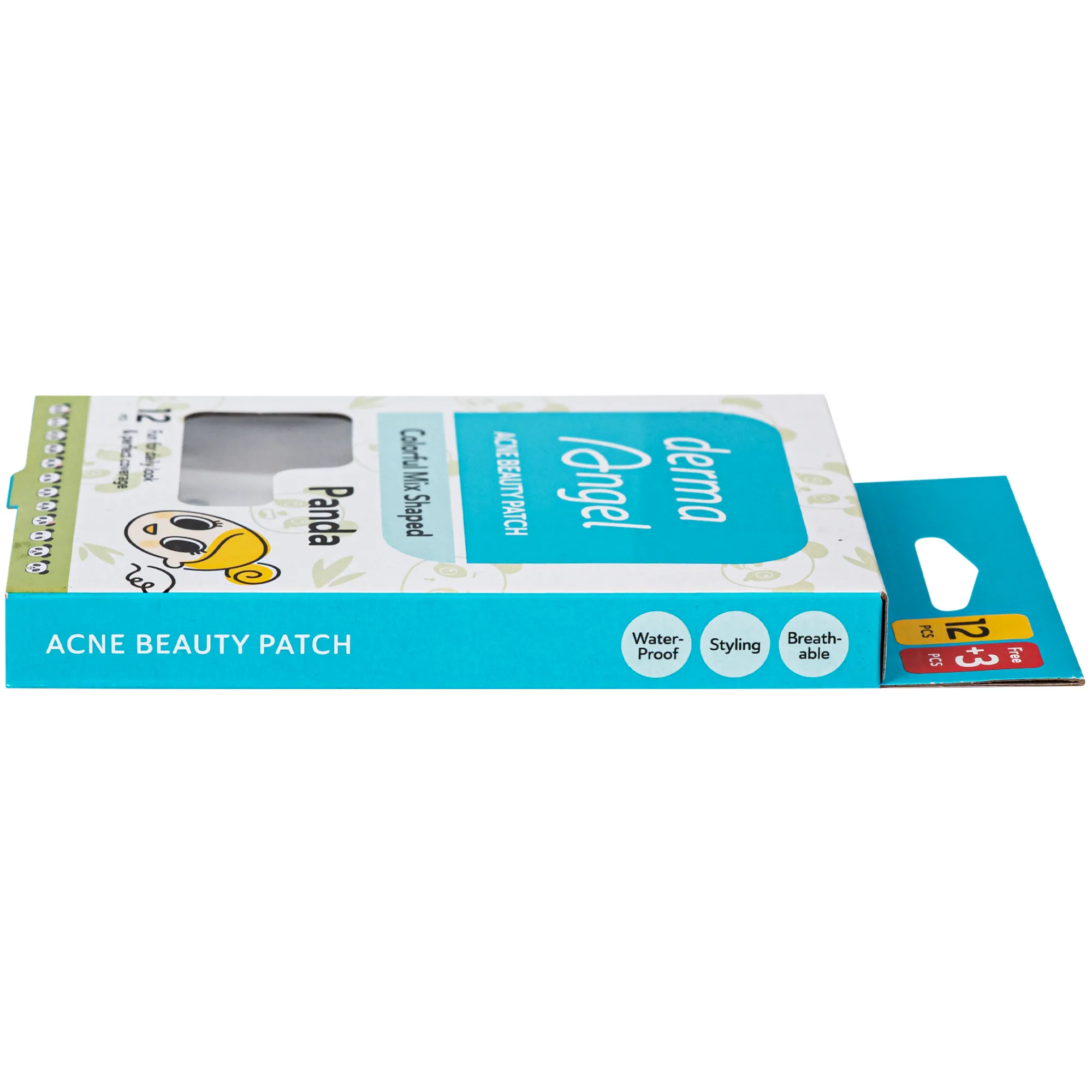 Hình ảnh Miếng Dán Mụn Derma Angel Acne Beauty Patch Hình Gấu Panda 12+3 Miếng