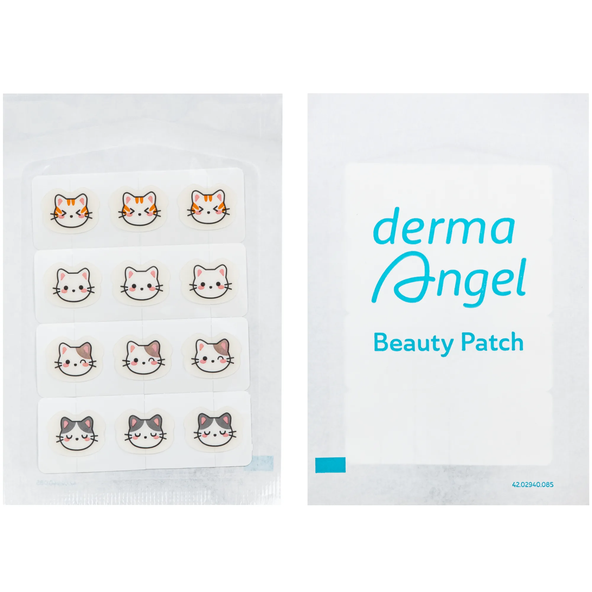 Hình ảnh Miếng Dán Mụn Derma Angel Acne Beauty Patch Hình Kitties 12+3 Miếng