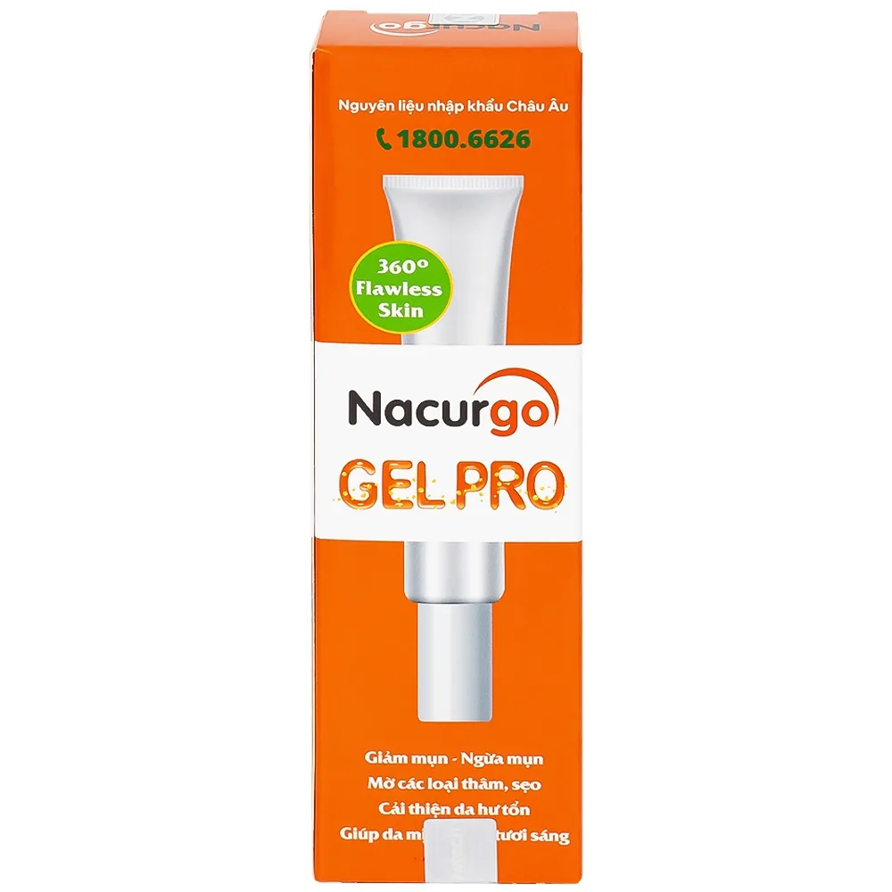 Hình ảnh Gel Nacurgo Gelpro 20g làm giảm thâm sẹo