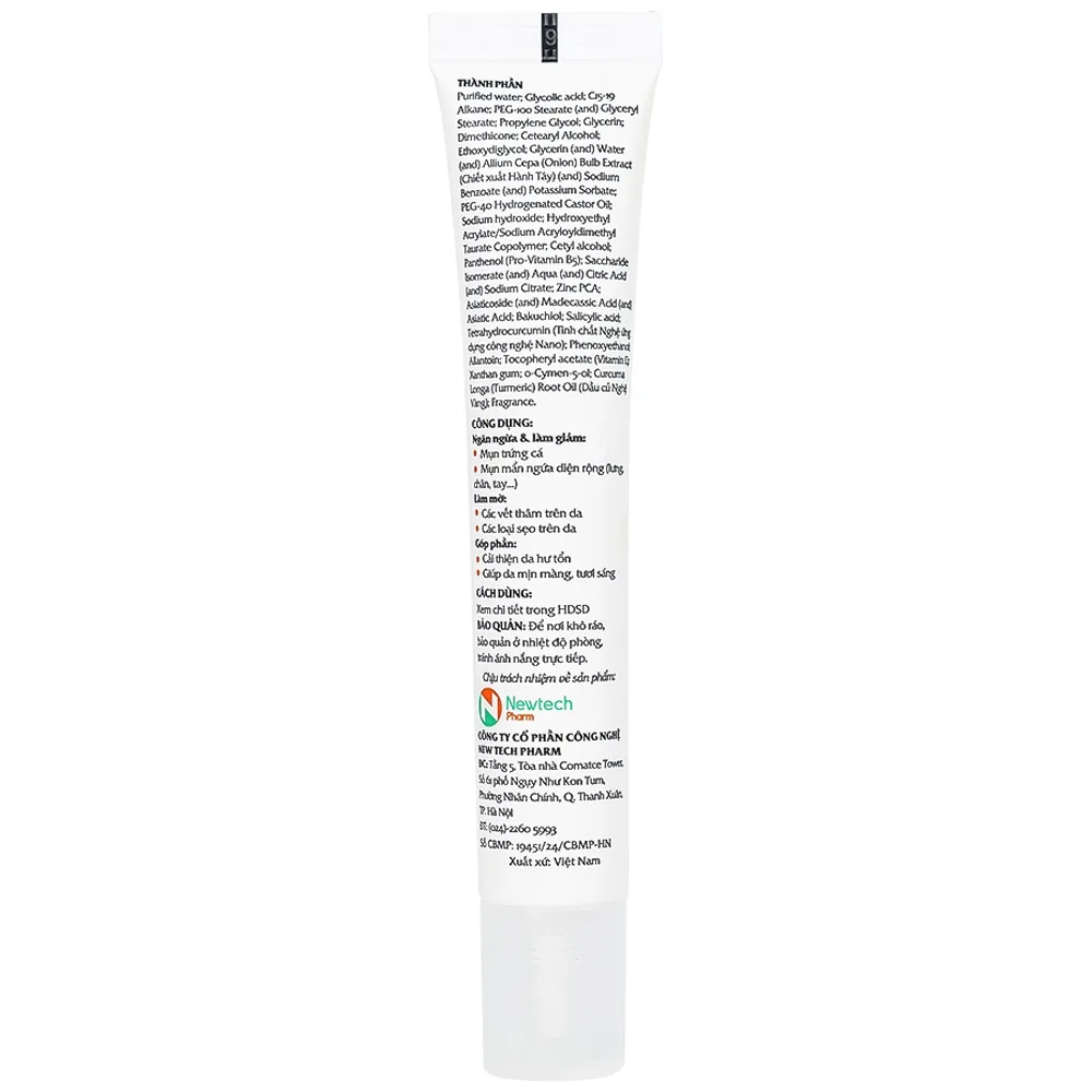 Hình ảnh Gel Nacurgo Gelpro 20g làm giảm thâm sẹo